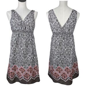 SONOMA Life Style Lined Sundress Empire Waist Dress Size S Boho Resort Wear